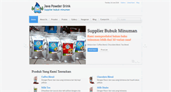 Desktop Screenshot of javapowderdrink.com