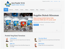 Tablet Screenshot of javapowderdrink.com